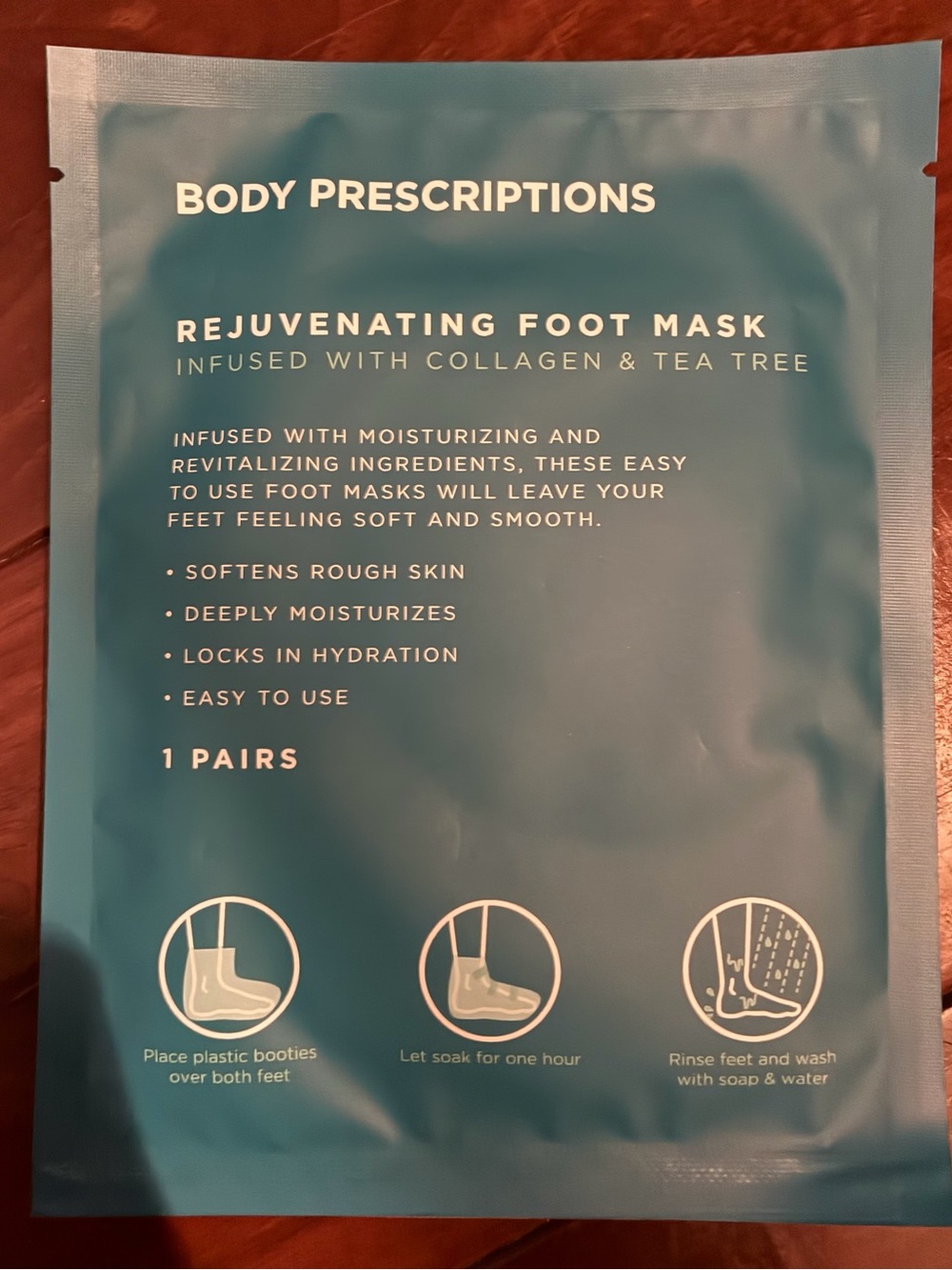 Body Prescriptions Rejuvenating Foot Mask. 1 Pair. Brand new, exp 2/14/2028.
